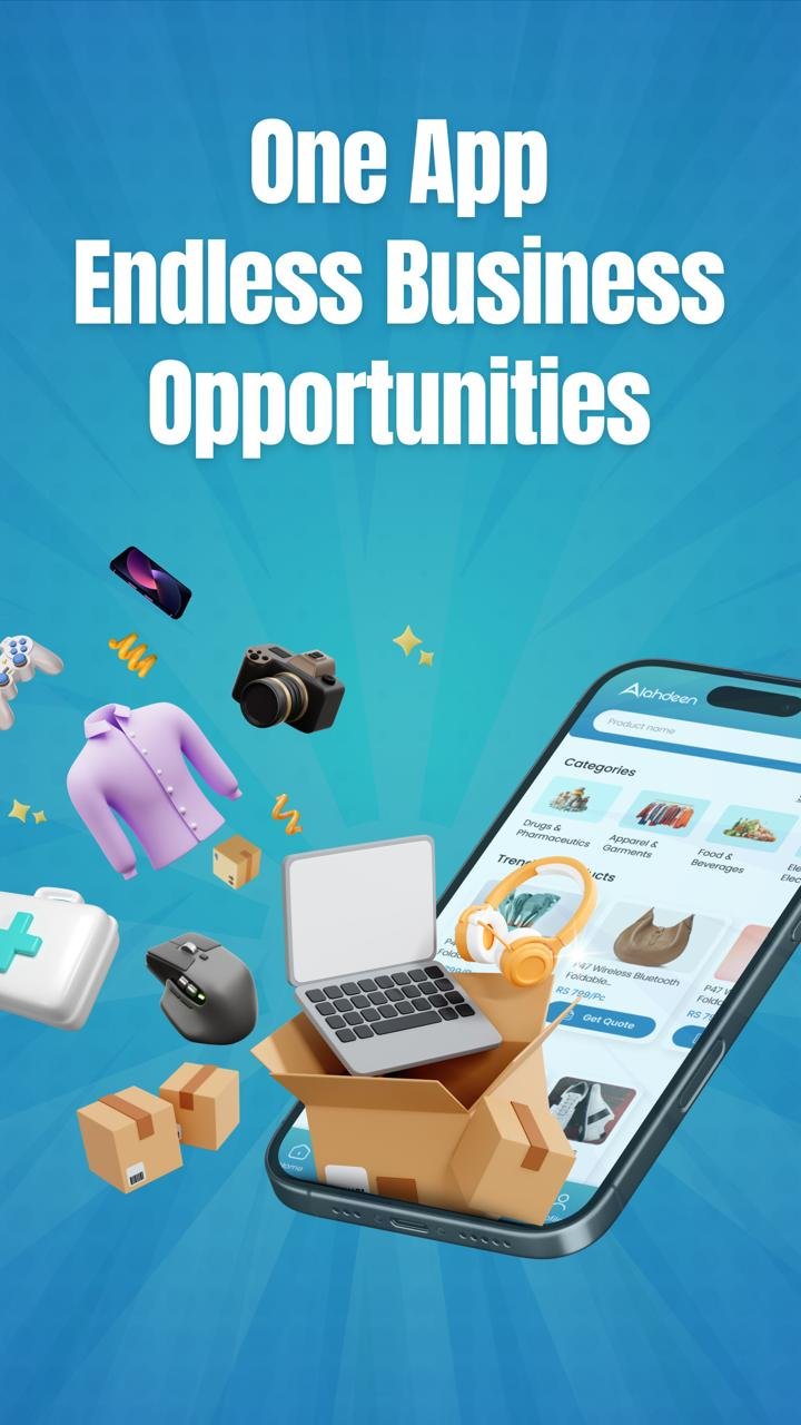 Alahdeen B2B published app preview